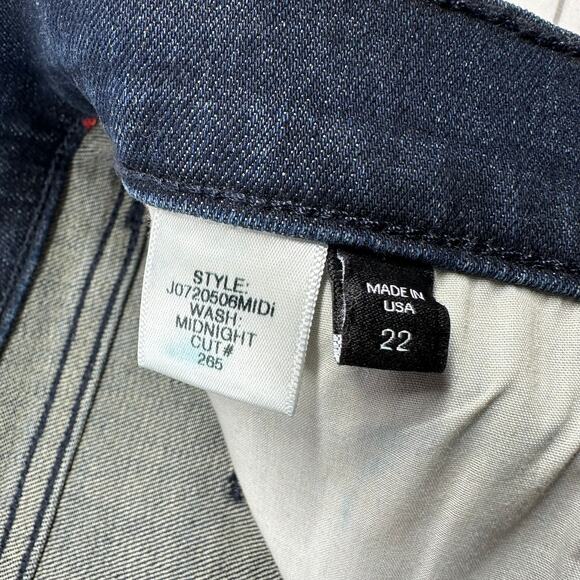 Veronica Beard Jeans Womens 22 Blue Carolyn Baby Boot High Rise Midnight New - Picture 5 of 14